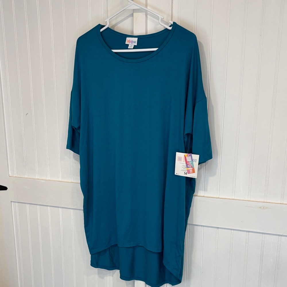 LuLaRoe Teal, high/low Casual, oversized Top size M